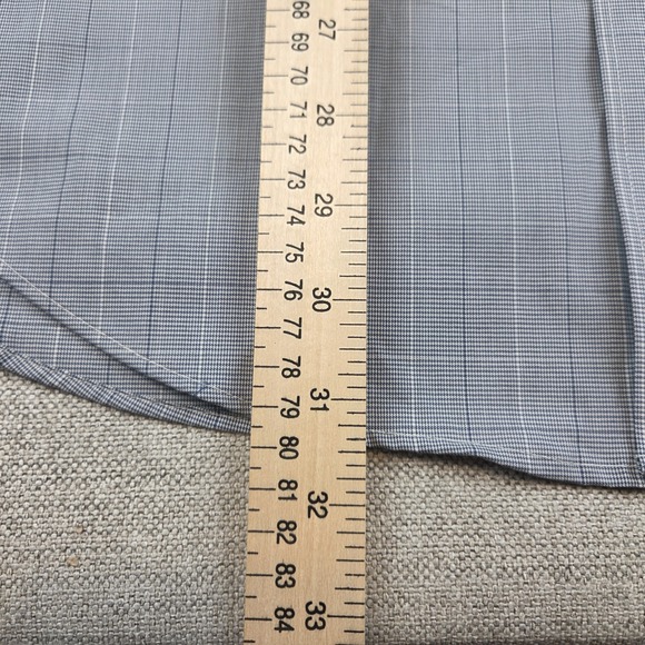 J Crew Thompson Dress Shirt Men's 17-17 1/2 Flex Wrinkle Free Glen Plaid Check - Picture 8 of 8